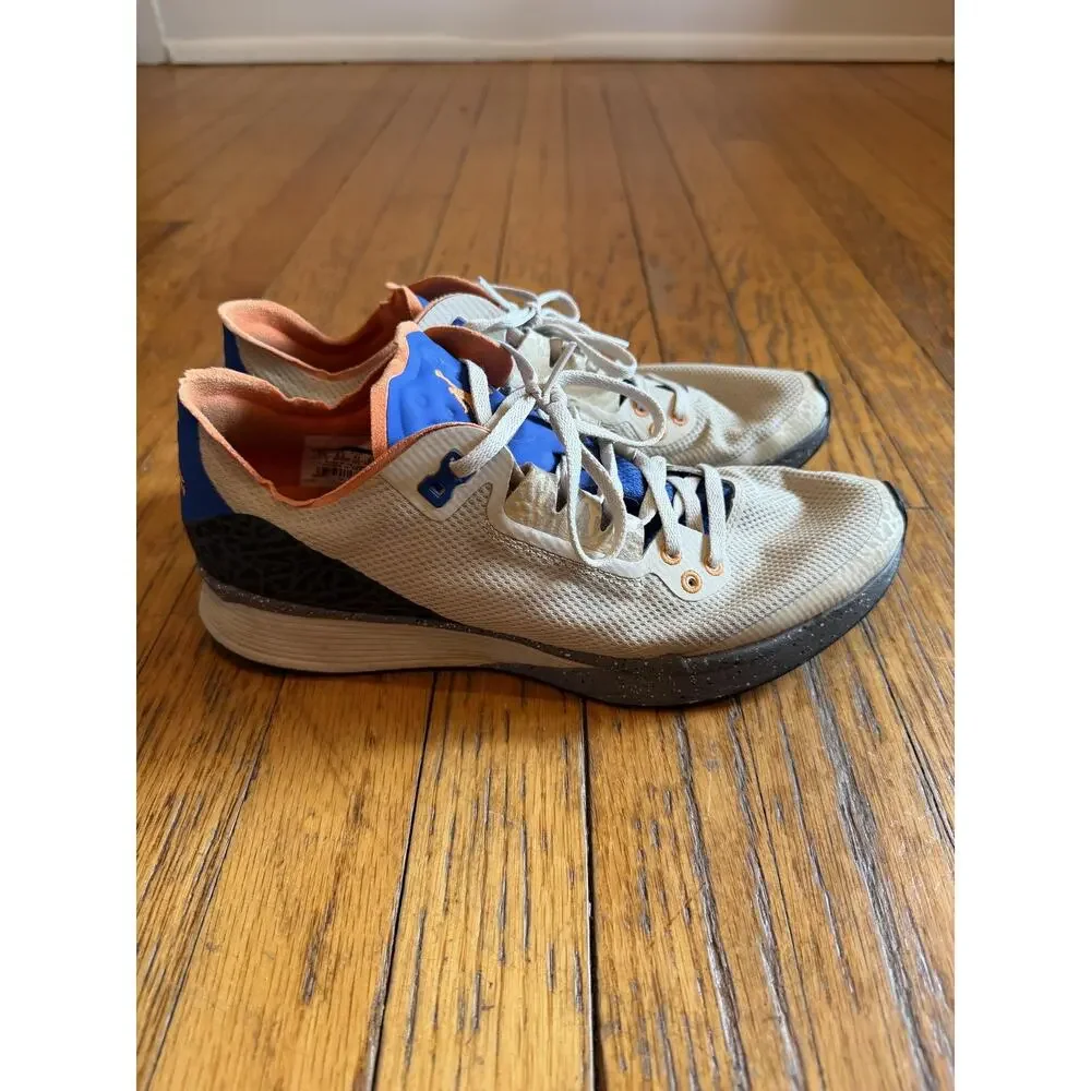 Jordan Zoom Tenacity 88 Shoes Mens 9.5 Beige Blue Orange Run